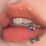 Piercing-Jewellery-Zircon-Bone-Lip-Stud-1 lip piercing rings