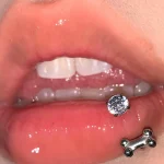Piercing-Jewellery-Zircon-Bone-Lip-Stud-3 lip piercing rings