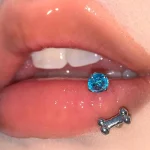 Piercing-Jewellery-Zircon-Bone-Lip-Stud-5 lip piercing rings