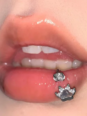 Piercing-Jewellery-Zircon-Claw-Lip-Stud-1 lip piercing rings