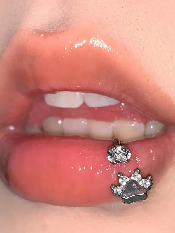 Piercing-Jewellery-Zircon-Claw-Lip-Stud-1 lip piercing rings