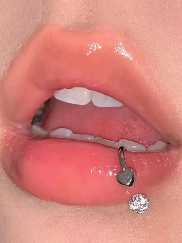 Piercing-Jewellery-Zircon-Heart-Lip-Stud-1 lip piercing rings
