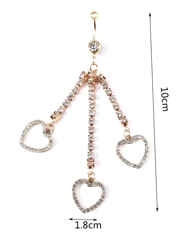 belly-button-piercing-ring-3-heart-body-jewelry-2 belly button jewellery
