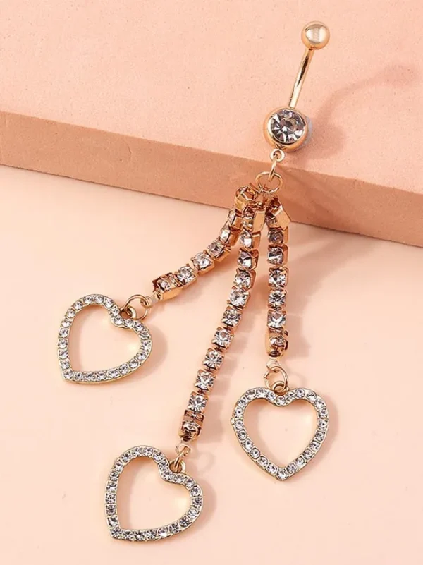 belly-button-piercing-ring-3-heart-body-jewelry-3 belly button jewellery