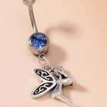 belly-button-piercing-ring-angle-girl-body-jewelry-4 belly button jewellery