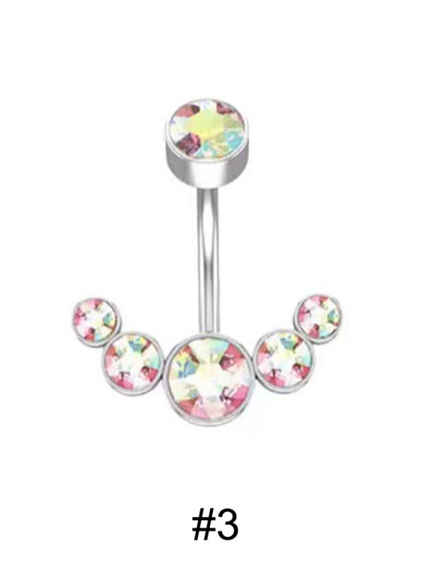 belly-button-piercing-ring-arc-zircons-body-jewelry-5 belly button jewellery
