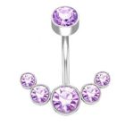belly-button-piercing-ring-arc-zircons-body-jewelry-7 belly button jewellery