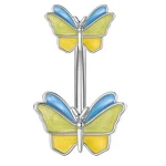 belly-button-piercing-ring-corlorful-butterfly-body-jewelry-1 belly button jewellery