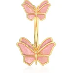 belly-button-piercing-ring-corlorful-butterfly-body-jewelry-4 belly button jewellery