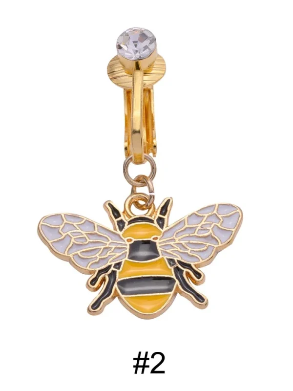 belly-button-piercing-ring-cute-bee-body-jewelry-3 belly button jewellery