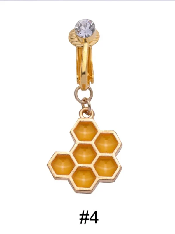 belly-button-piercing-ring-cute-bee-body-jewelry-5 belly button jewellery