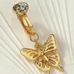 belly-button-piercing-ring-cute-butterfly-body-jewelry-3 belly button jewellery