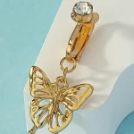 belly-button-piercing-ring-cute-butterfly-body-jewelry-4 belly button jewellery