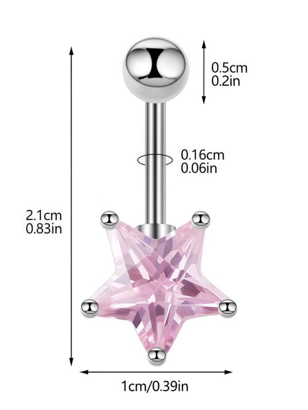 belly-button-piercing-ring-cute-star-body-jewelry-8 belly button jewellery