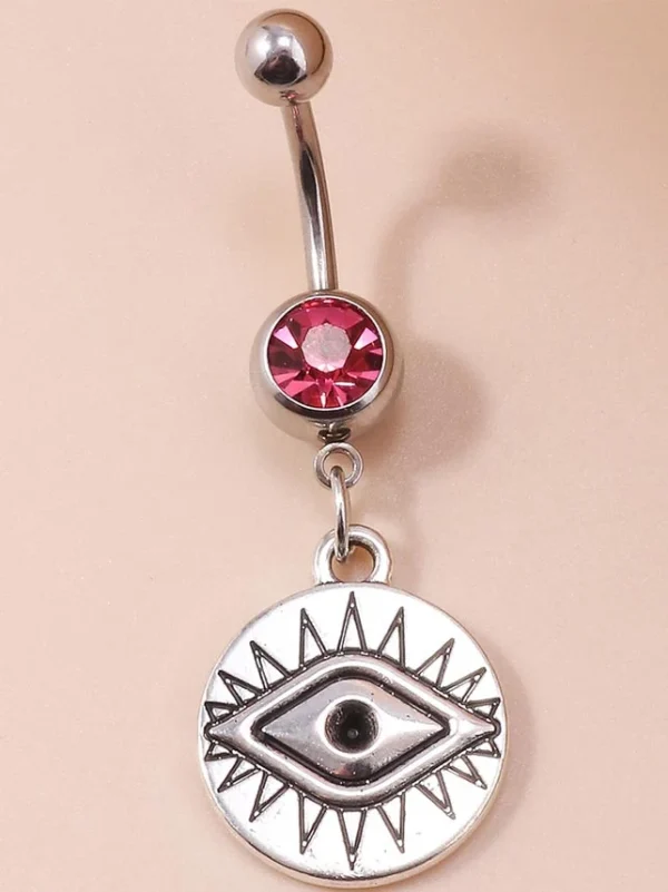 belly-button-piercing-ring-devil-eye-body-jewelry-3 belly button jewellery