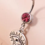 belly-button-piercing-ring-devil-eye-body-jewelry-4 belly button jewellery
