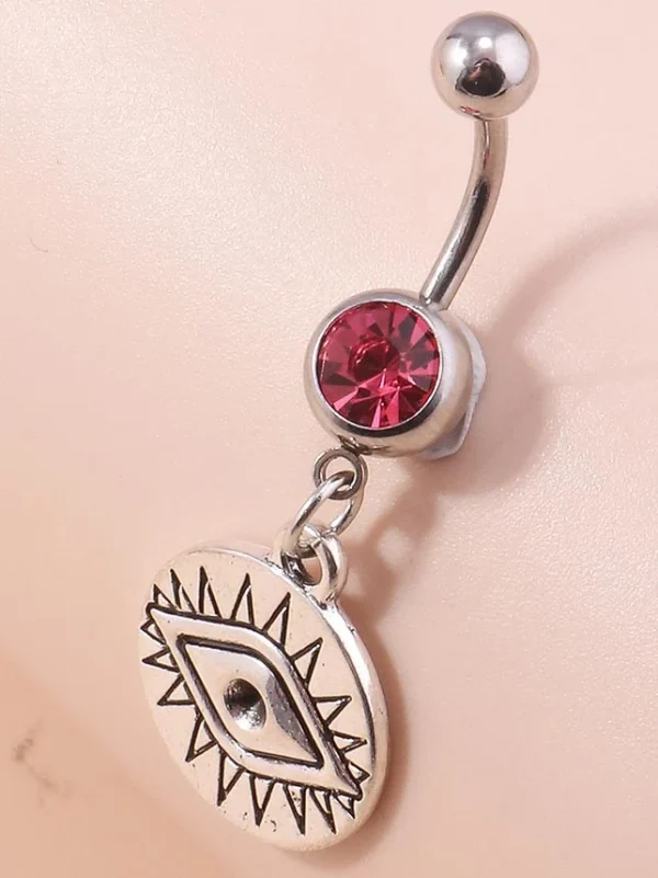 belly-button-piercing-ring-devil-eye-body-jewelry-4 belly button jewellery