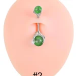 belly-button-piercing-ring-double-crystal-body-jewelry-3 belly button jewellery