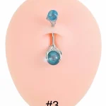 belly-button-piercing-ring-double-crystal-body-jewelry-4 belly button jewellery