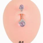 belly-button-piercing-ring-double-crystal-body-jewelry-5 belly button jewellery