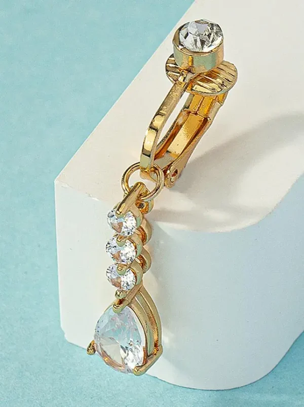 belly-button-piercing-ring-drop-zircon-body-jewelry-4 belly button jewellery