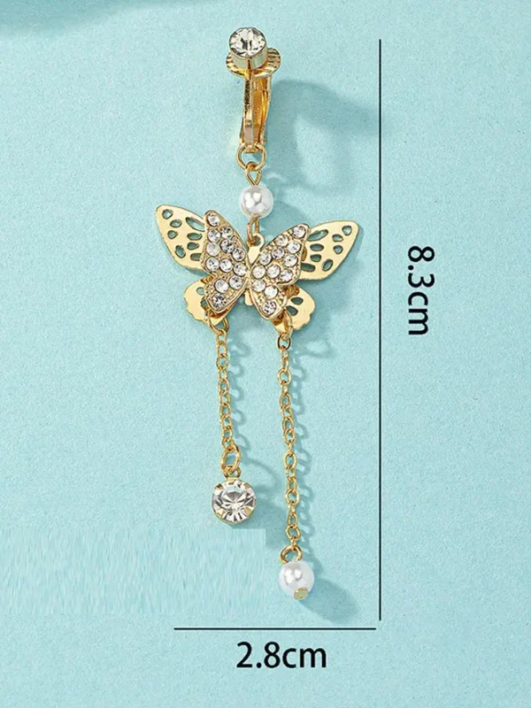 belly-button-piercing-ring-gold-butterfly-body-jewelry-4 belly button jewellery