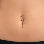 belly-button-piercing-ring-gold-cross-body-jewelry-1 belly button jewellery