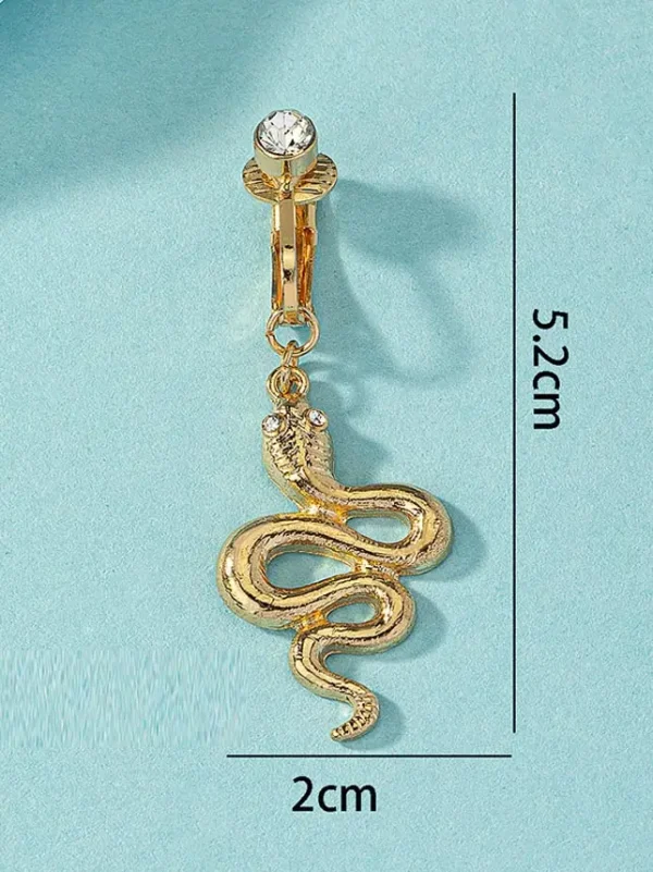 belly-button-piercing-ring-gold-snake-body-jewelry-2 belly button jewellery