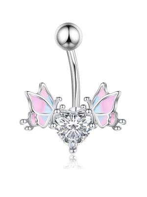 belly-button-piercing-ring-heart-butterfly-body-jewelry-1 belly button jewellery