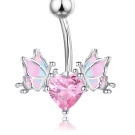 belly-button-piercing-ring-heart-butterfly-body-jewelry-3 belly button jewellery