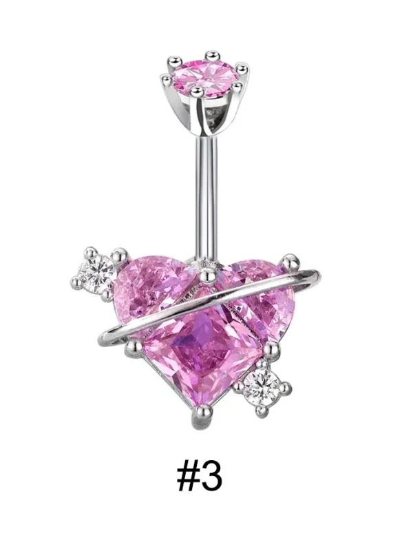 belly-button-piercing-ring-heart-rhinestone-body-jewelry-4 belly button jewellery