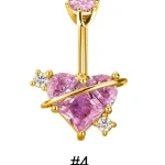 belly-button-piercing-ring-heart-rhinestone-body-jewelry-5 belly button jewellery