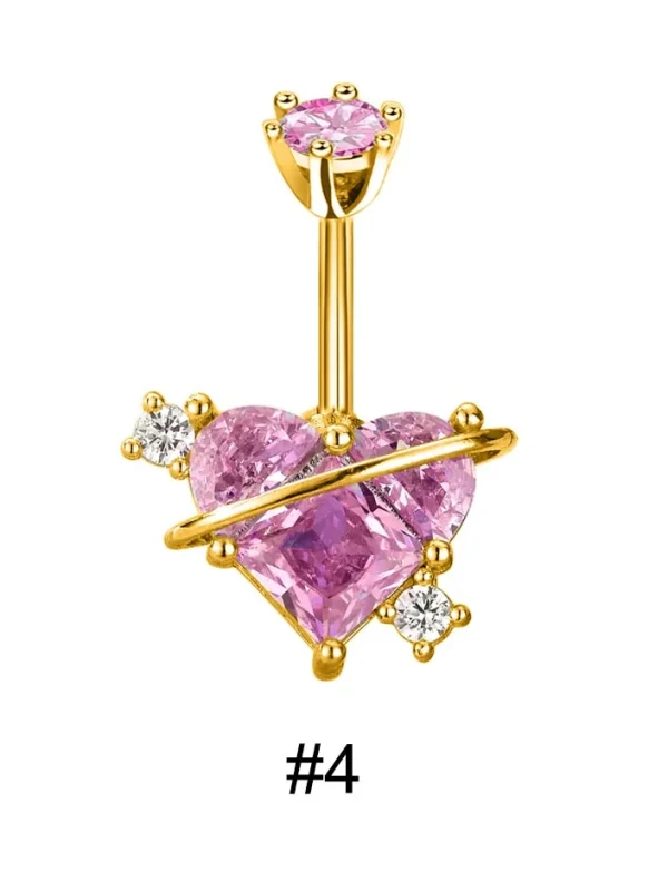 belly-button-piercing-ring-heart-rhinestone-body-jewelry-5 belly button jewellery