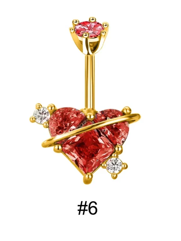 belly-button-piercing-ring-heart-rhinestone-body-jewelry-7 belly button jewellery