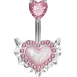 belly-button-piercing-ring-heart-wig-body-jewelry-2 belly button jewellery