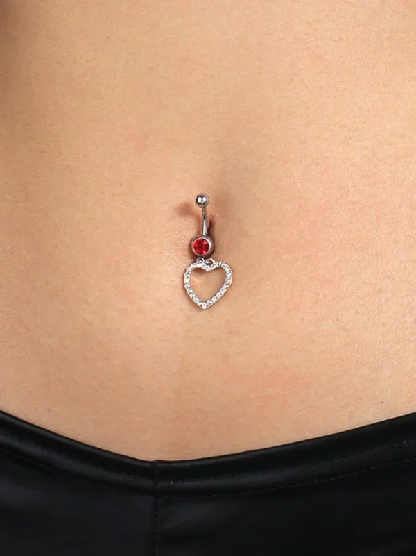 belly-button-piercing-ring-hollow-heart-body-jewelry-1 belly button jewellery