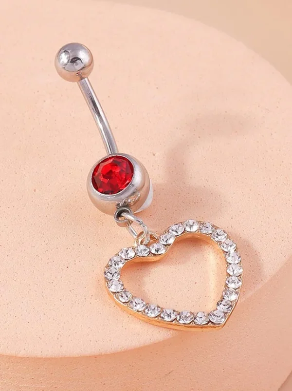 belly-button-piercing-ring-hollow-heart-body-jewelry-3 belly button jewellery