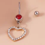 belly-button-piercing-ring-hollow-heart-body-jewelry-4 belly button jewellery