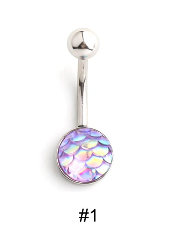 belly-button-piercing-ring-mermaid-body-jewelry-2 belly button jewellery