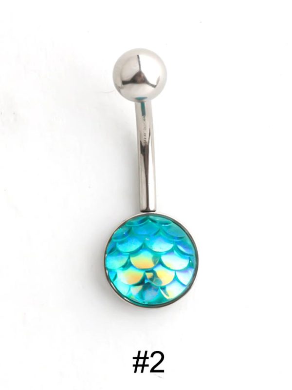 belly-button-piercing-ring-mermaid-body-jewelry-3 belly button jewellery