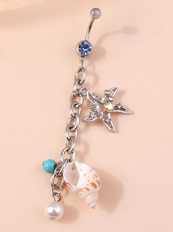 belly-button-piercing-ring-ocean-beach-body-jewelry-3 belly button jewellery