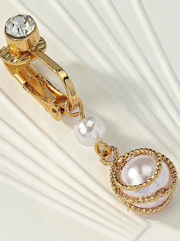 belly-button-piercing-ring-pearl-pendant-body-jewelry-3 belly button jewellery