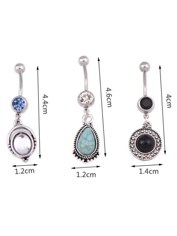 belly-button-piercing-ring-pine-stone-body-jewelry-3 belly button jewellery