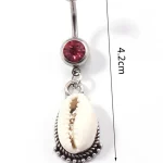 belly-button-piercing-ring-shell-body-jewelry-2 belly button jewellery
