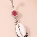 belly-button-piercing-ring-shell-body-jewelry-4 belly button jewellery