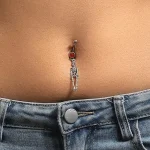 belly-button-piercing-ring-sliver-skeleton-body-jewelry-1 belly button jewellery