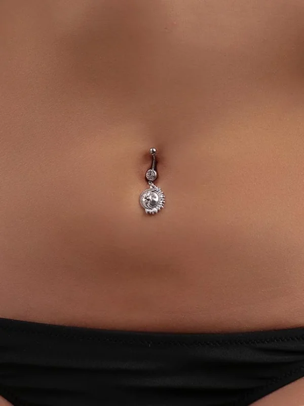 belly-button-piercing-ring-sun-moon-body-jewelry-2 belly button jewellery