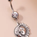 belly-button-piercing-ring-sun-moon-body-jewelry-3 belly button jewellery