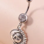 belly-button-piercing-ring-sun-moon-body-jewelry-4 belly button jewellery