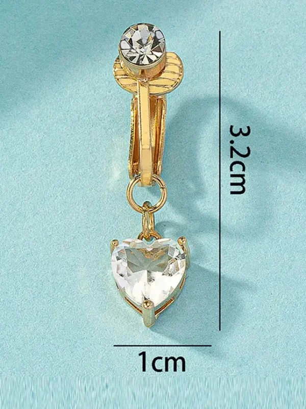 belly-button-piercing-ring-zircon-heart-body-jewelry-2 belly button jewellery